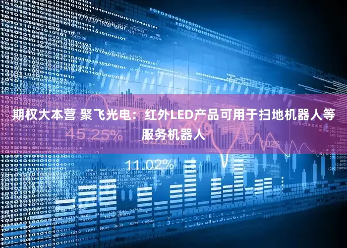 期权大本营 聚飞光电：红外LED产品可用于扫地机器人等服务机器人